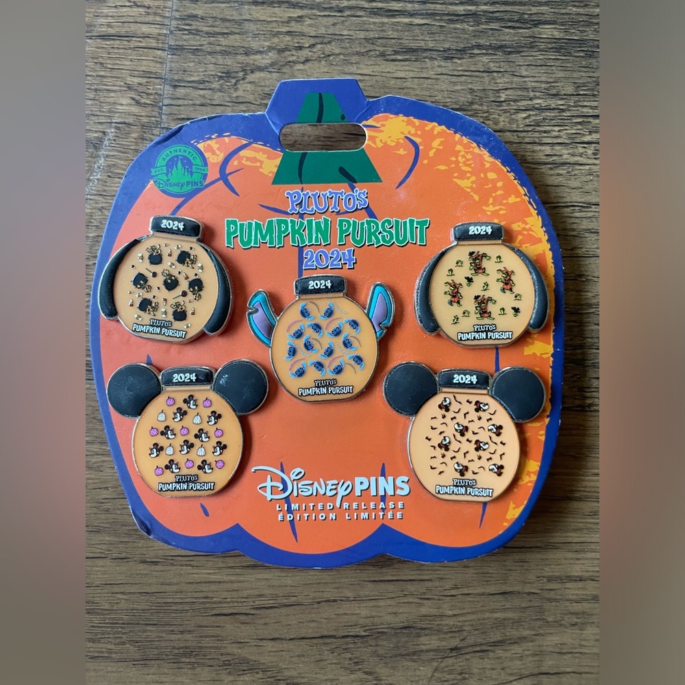 Plutos Pumpkin Pursuit 2024 pin set